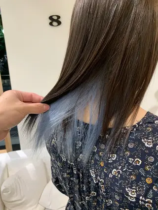 セミロング カラー 松吉 純平のヘアスタイル