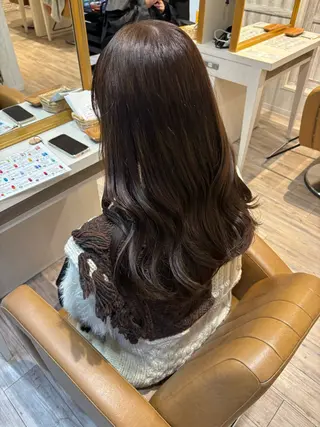 ロング カラー yui🥀/ボブ /暖色/レディースのヘアスタイル