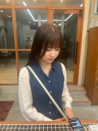 ロング カラー カット・ブリーチ/ ふわあいりのヘアスタイル