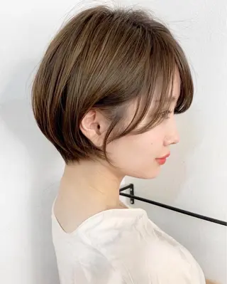 ショート 縮毛矯正/ショート/ レイヤー/畑中正敏のヘアスタイル