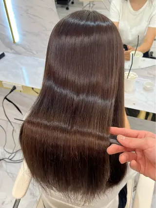 ロング 髪質改善縮毛矯正🫧 村上蒼生のヘアスタイル