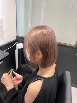 ミディアム カラー YUDU🍊 germe/ジェルムのヘアスタイル