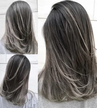 ミディアム カラー ヘアアレンジ ブリーチ＆カラーが 得意☀️望月宣雄☀️のヘアスタイル