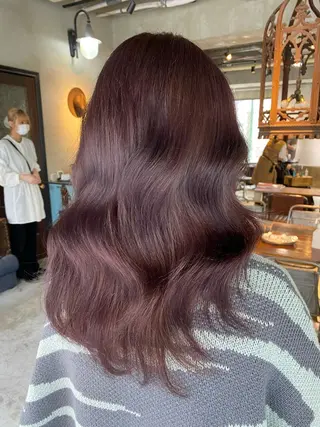 セミロング 韓国レイヤー/透明感 カラー🦋mioのヘアスタイル