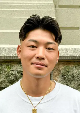 ショート パーマ メンズ DAD　BARBERSHOP所属・三宮メンズカット ヨシイッキのヘアスタイル