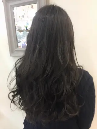 ロング カラー 中村 卓也のヘアスタイル