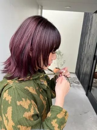 ミディアム 松本 茜のヘアスタイル