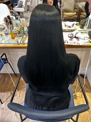 ロング カラー ハイトーン/カラー /縮毛矯正/松田健佑のヘアスタイル