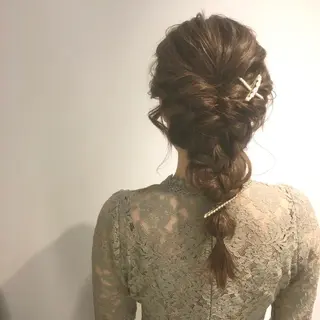 ロング ヘアアレンジ しのはら まどかのヘアスタイル