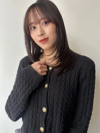 セミロング parc所属・マスダ キョウカのヘアスタイル