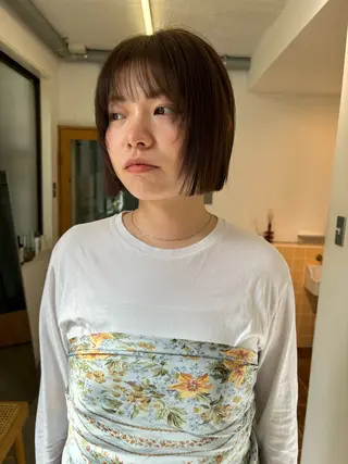 ショート カラー sakura🌸 レイヤー/韓国ヘアのヘアスタイル