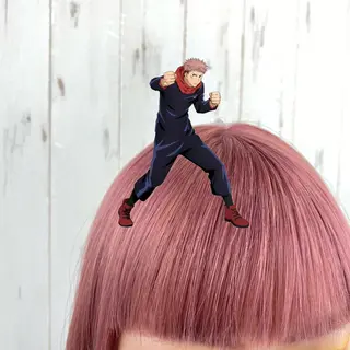 ロング カラー ウルフカット 渋谷の人のヘアスタイル