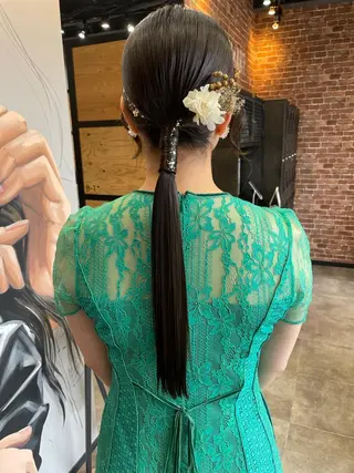 ロング ヘアアレンジ 韓国レイヤー/髪質 改善/縮毛🤍吉田のヘアスタイル