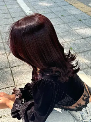 ロング カラー 🍓ハイトーンカラー 🎀nene🍓のヘアスタイル