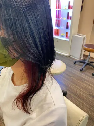 セミロング カラー ヘアアレンジ 加藤 瑠美のヘアスタイル