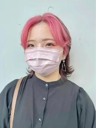 ミディアム カラー もにか🌞原宿/渋谷 🌝ブリーチカラーのヘアスタイル