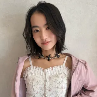 ミディアム カラー 柔らかいcolor ￤韓国￤🩰マユ🩰のヘアスタイル