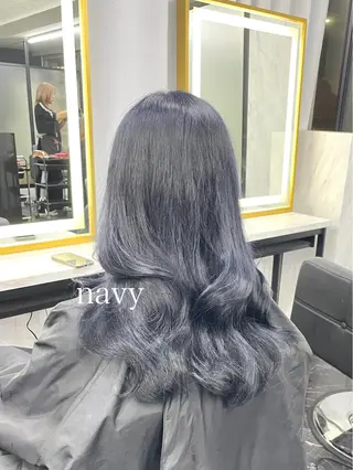 セミロング カラー エクステ🩵ブリーチ 韓国ヘア🩵KAEのヘアスタイル