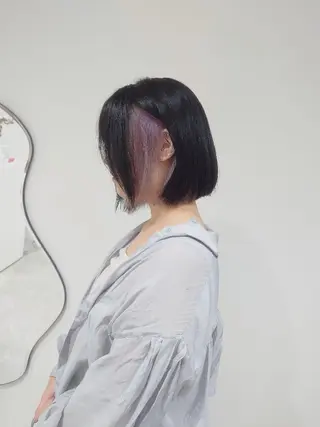 ショート カラー E Komo hair所属・Wow❕E Komo hair 永井一輝のヘアスタイル