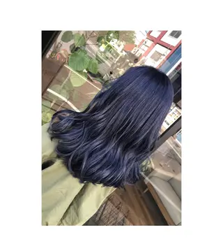 ロング カラー あらい なつみのヘアスタイル