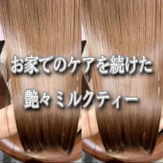 ミディアム カラー 縮毛矯正/髪質改善/ 石橋代智のヘアスタイル