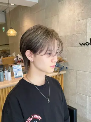 メンズ ハイトーン/アレンジ hikaru🐰💕のヘアスタイル