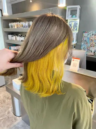 ミディアム カラー 水戸/ブリーチカラー ♠️♠️會澤遼真のヘアスタイル