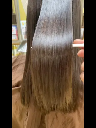 ロング ササ　ユウキ/パーマ 縮毛矯正/髪質改善のヘアスタイル