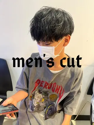 ショート カラー メンズ 🥇メンズパーマ /縮毛矯正/木村神心のヘアスタイル