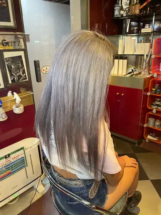 セミロング カラー 👑派手髪/カット 👑ANRYのヘアスタイル