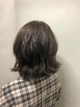 ミディアム カラー 桐原 竜也のヘアスタイル