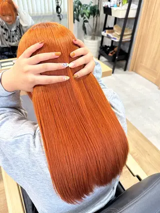 ロング カラー 植田 颯真のヘアスタイル