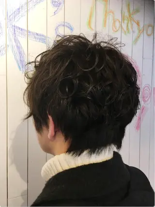 ショート パーマ メンズ MODE K's塚口 かどやのヘアスタイル