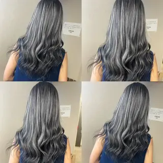 ロング カラー ヘアアレンジ 松井那津子 /ハイライトブリーチのヘアスタイル