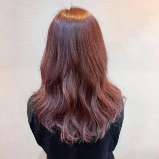 セミロング カラー HairDesign Azurのヘアスタイル