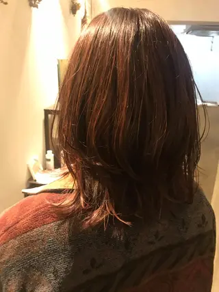 ミディアム カラー enne /YUI🥣のヘアスタイル