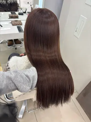 ロング さつき/ガーリー モテヘア/上品カラーのヘアスタイル