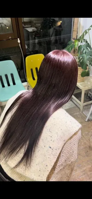 ロング カラー ヘアアレンジ 高島 凜のヘアスタイル
