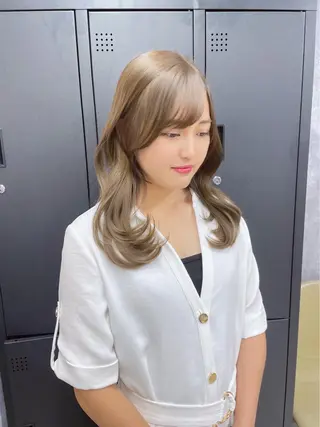 ミディアム カラー 宮城 ほのかのヘアスタイル