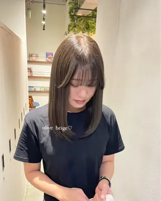 ミディアム カラー sora/レイヤー/ 似合わせカット🎀のヘアスタイル