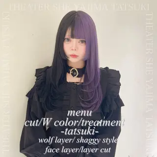 ロング 🫧ハイトーン特化 🐺矢島タツキ🐺のヘアスタイル