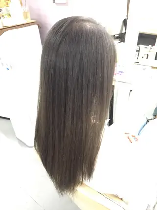 ロング カラー ヘアアレンジ 枝毛カット＆髪質改善 満足NO.1岡しゃんのヘアスタイル
