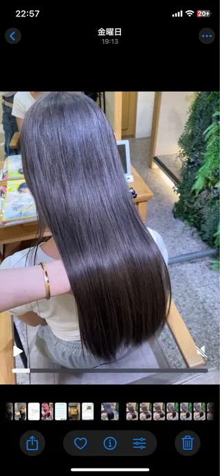 ロング TIGRE tenjin所属・岩崎 レイのヘアスタイル