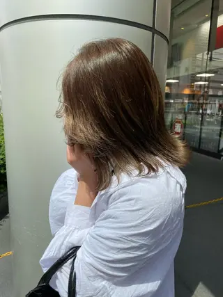 ミディアム カラー 石川 雅のヘアスタイル