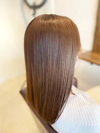 セミロング レイヤー/ボブパーマ /垢抜け/タクミのヘアスタイル