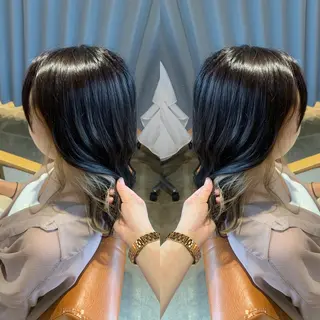 ミディアム カラー 韓国🇰🇷 ✂︎hair 内田愛のヘアスタイル