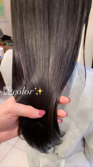 セミロング カラー 似合わせカラー/艶 髪質改善/ヨシザキのヘアスタイル