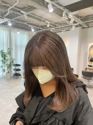 セミロング カラー uyu所属・♡kyoka /  uyu♡のヘアスタイル