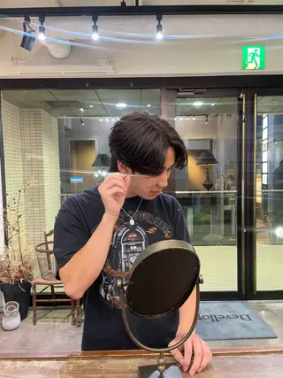 カラー メンズ 沼田 彩虹のヘアスタイル