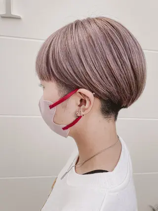 ショート カラー valeur所属・加藤 圭佑のヘアスタイル